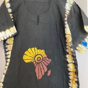 Cotton African print top